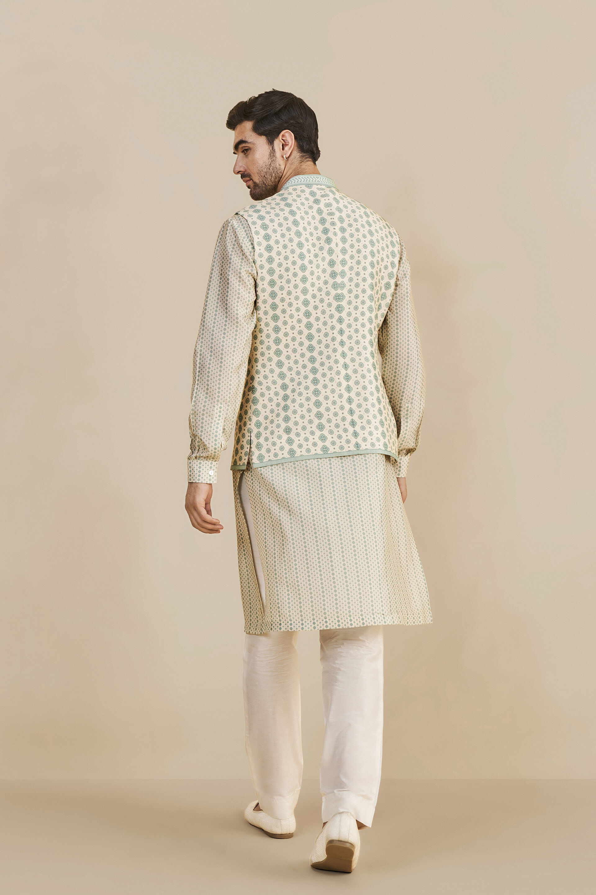 Issan Nehru Jacket - Sea Blue, Sea Blue, image 3